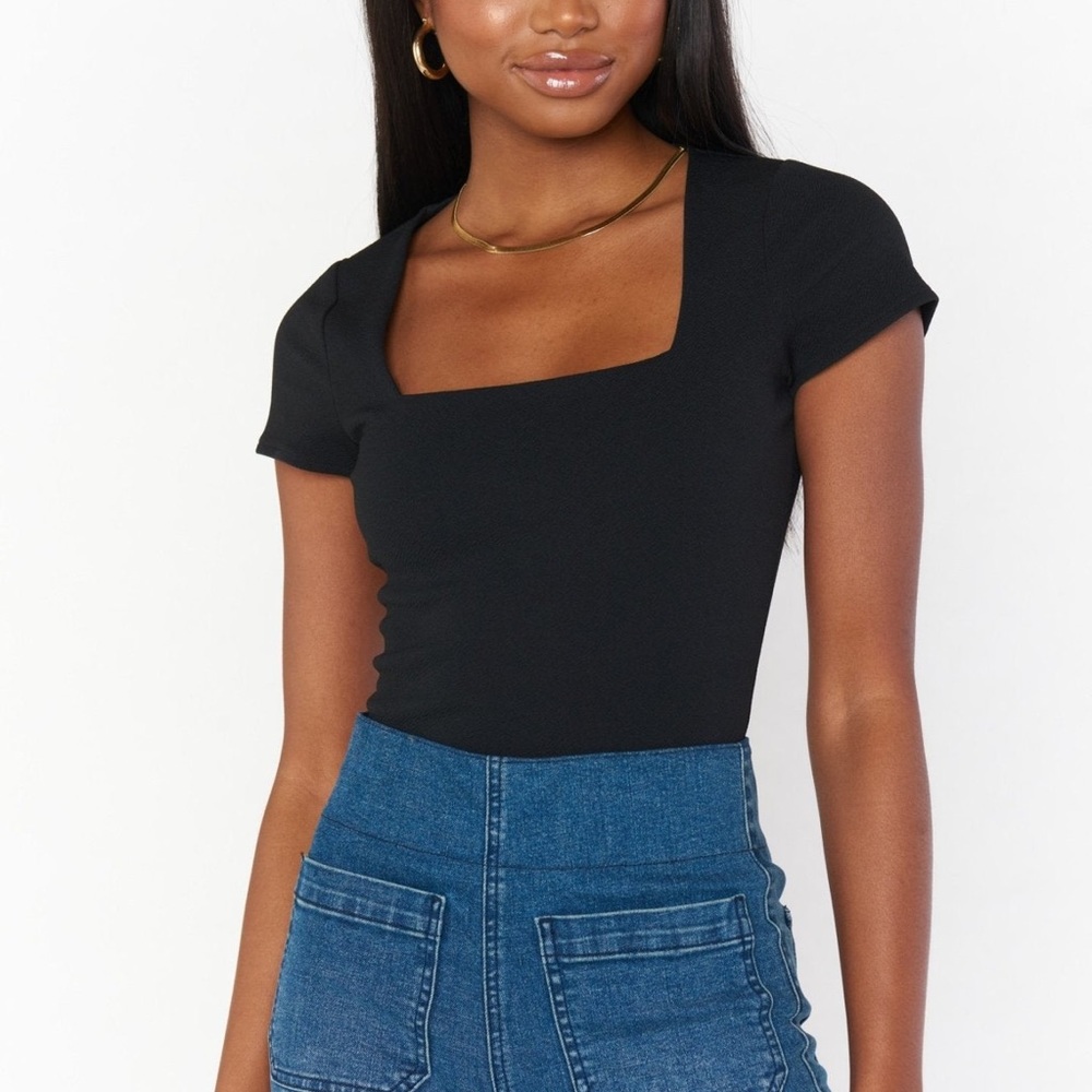 Show Me Your MuMu Black Bodysuit